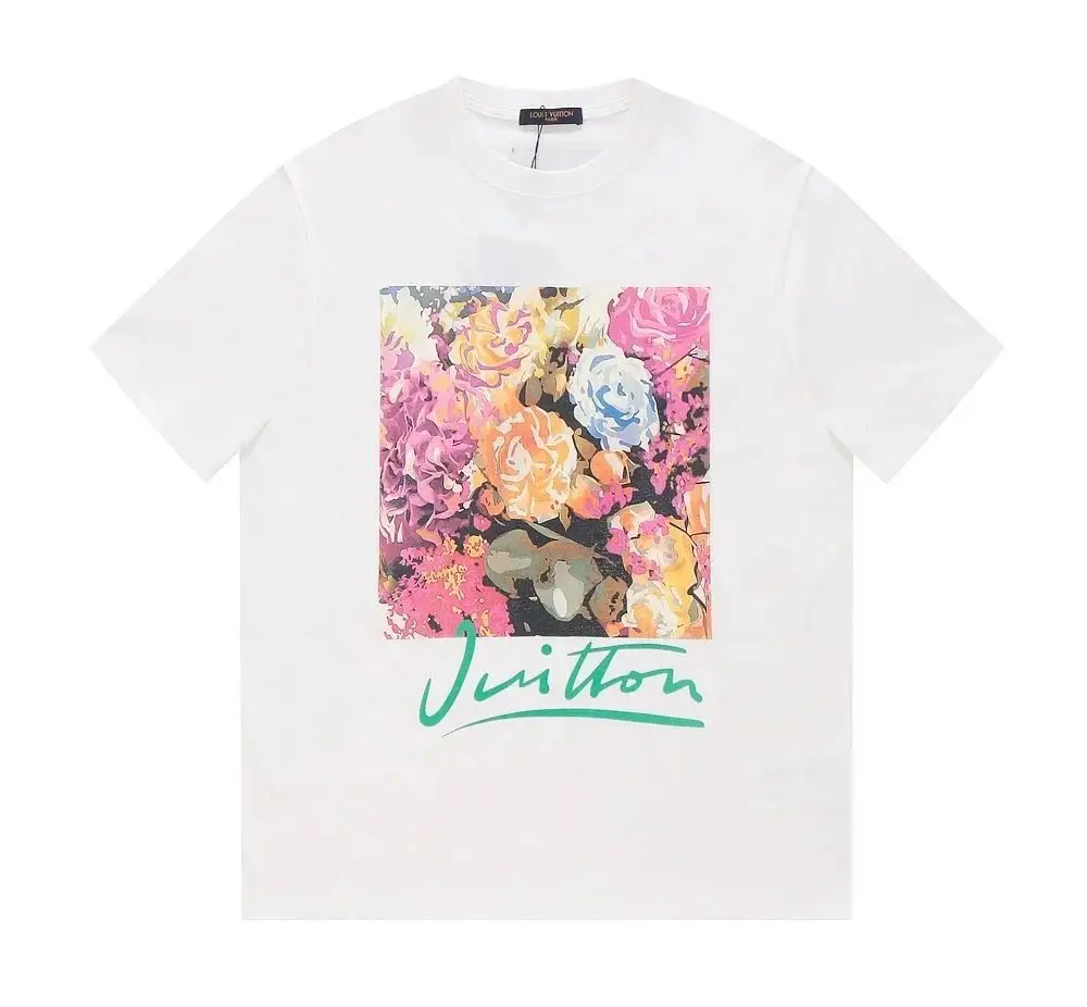 Louis Vuitton Floral Print T-Shirt for Men
